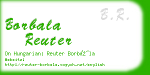 borbala reuter business card